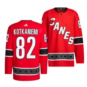 Män Ishockey Carolina Hurricanes tröja Jesperi Kotkaniemi 82 Adidas 2022-23 Röd Reverse Retro 2.0 Authentic